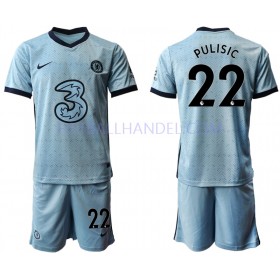 Barn Fotballdrakter Chelsea Christian Pulisic 22 Borte 2020-21 Kortermet